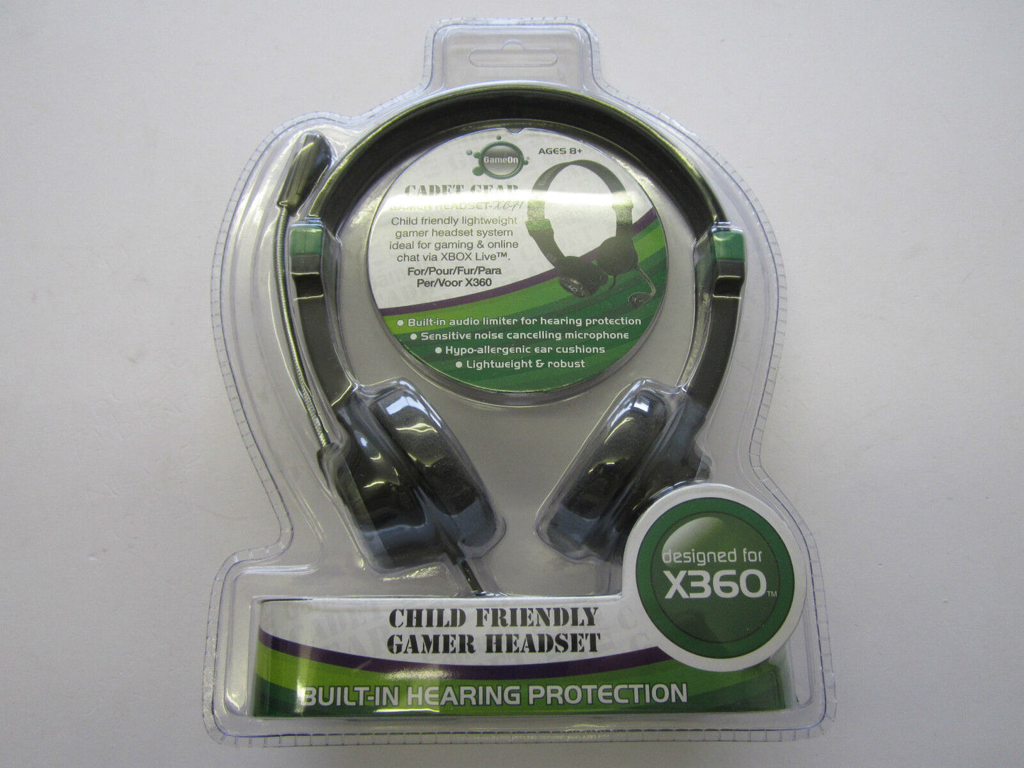 GameOn Cadet Gear Gamer Headset XC71 Child Friendly Lightweight 4 XBOX 360/LIVE