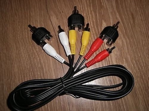 RCA AV Phono Fono Cable Lead+3 Splitters for Dazzle DVC 100,DVC100 Capture Card