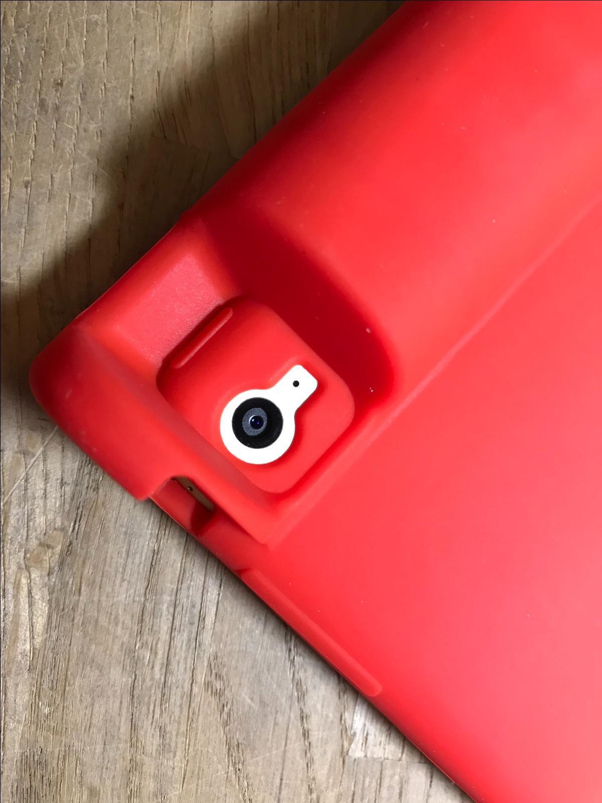 Red Childs Shockproof Rubber Dropproof Skin Case for Apple Ipad Mini 4 A1550
