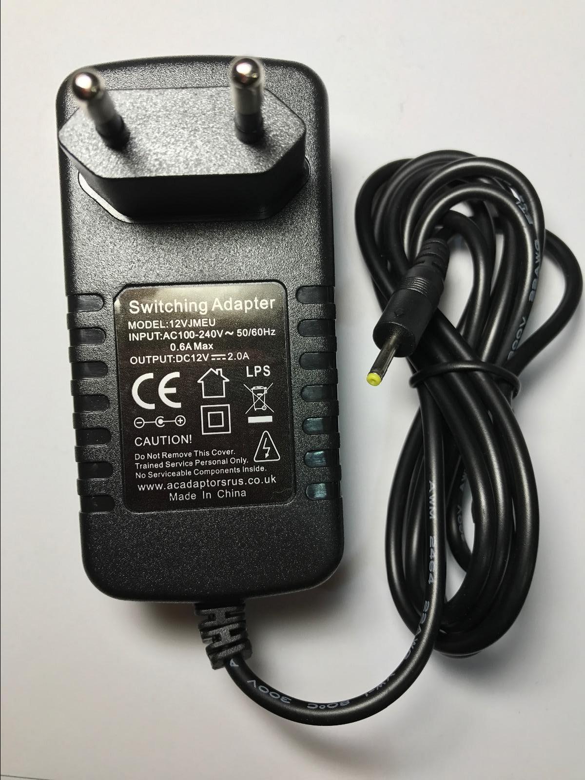 EU 12V Switching Adaptor for Prestigio Multipad Pro 9.7" PMP5097CPRO Tablet PC