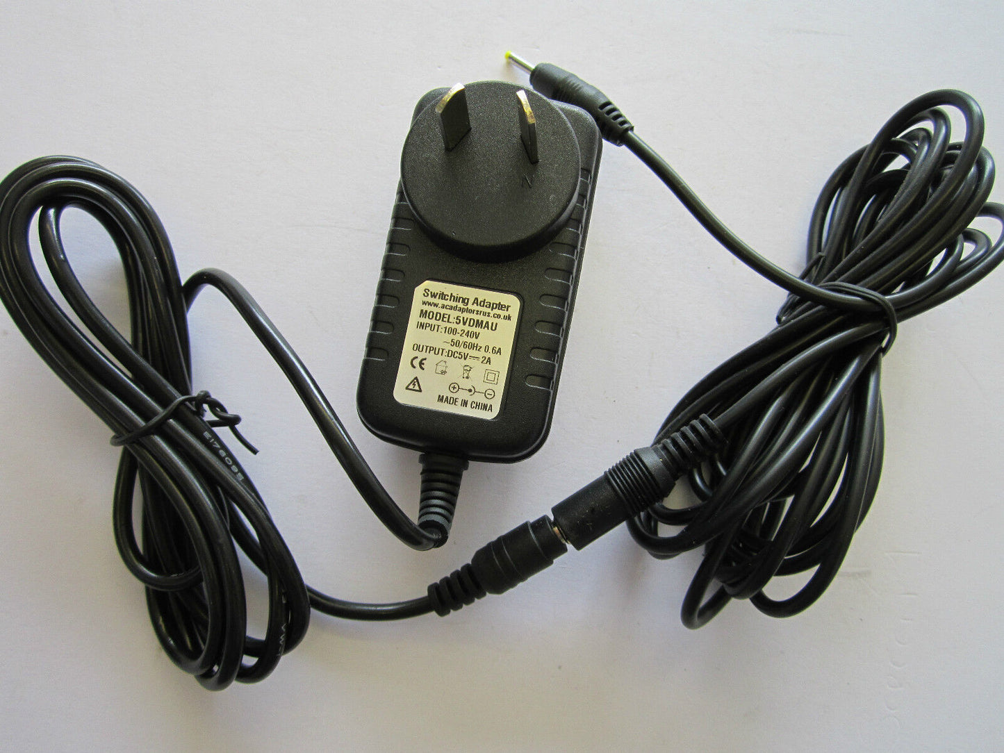 AUS 4.5M Long 5V 2A Mains AC-DC Adaptor Power Supply Charger 2.5mmx0.8mm 2.5x0.8