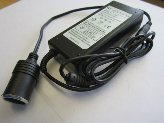240V Mains to 12V DC Cigarette Lighter Voltage Converter Power Adapter 7A (84W)