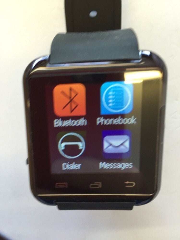 White Bluetooth Smart Watch For Android Smart Phone With Mic & Speaker