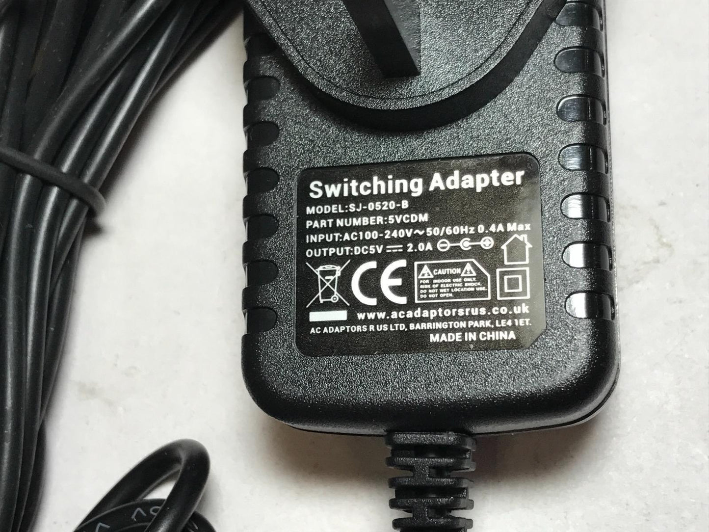 TENVIS Mini319W IP Camera 5M Long DC Power Extension Cable Lead Cord with AC Adaptor