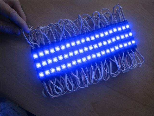 20 x 3 BLUE 12V DC 0.72W 5050 Self Adhesive Waterproof SMD LED Signage Module