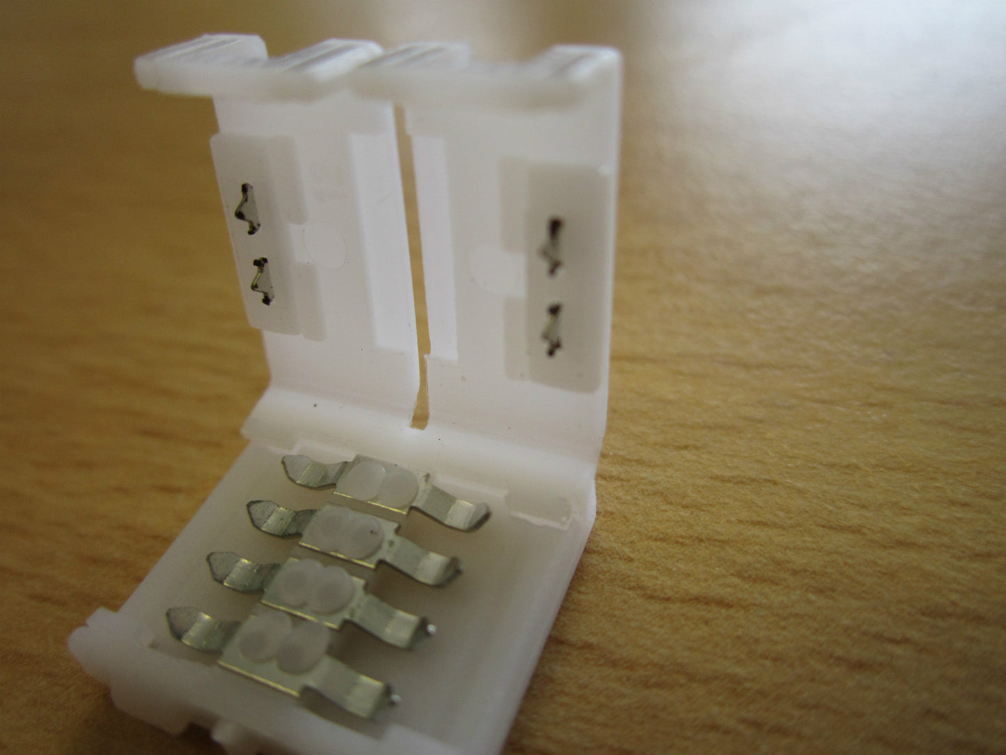 10x 10mm Female 4 Pin Straight Connector Block for LED Strip Light RGB 5050 3528