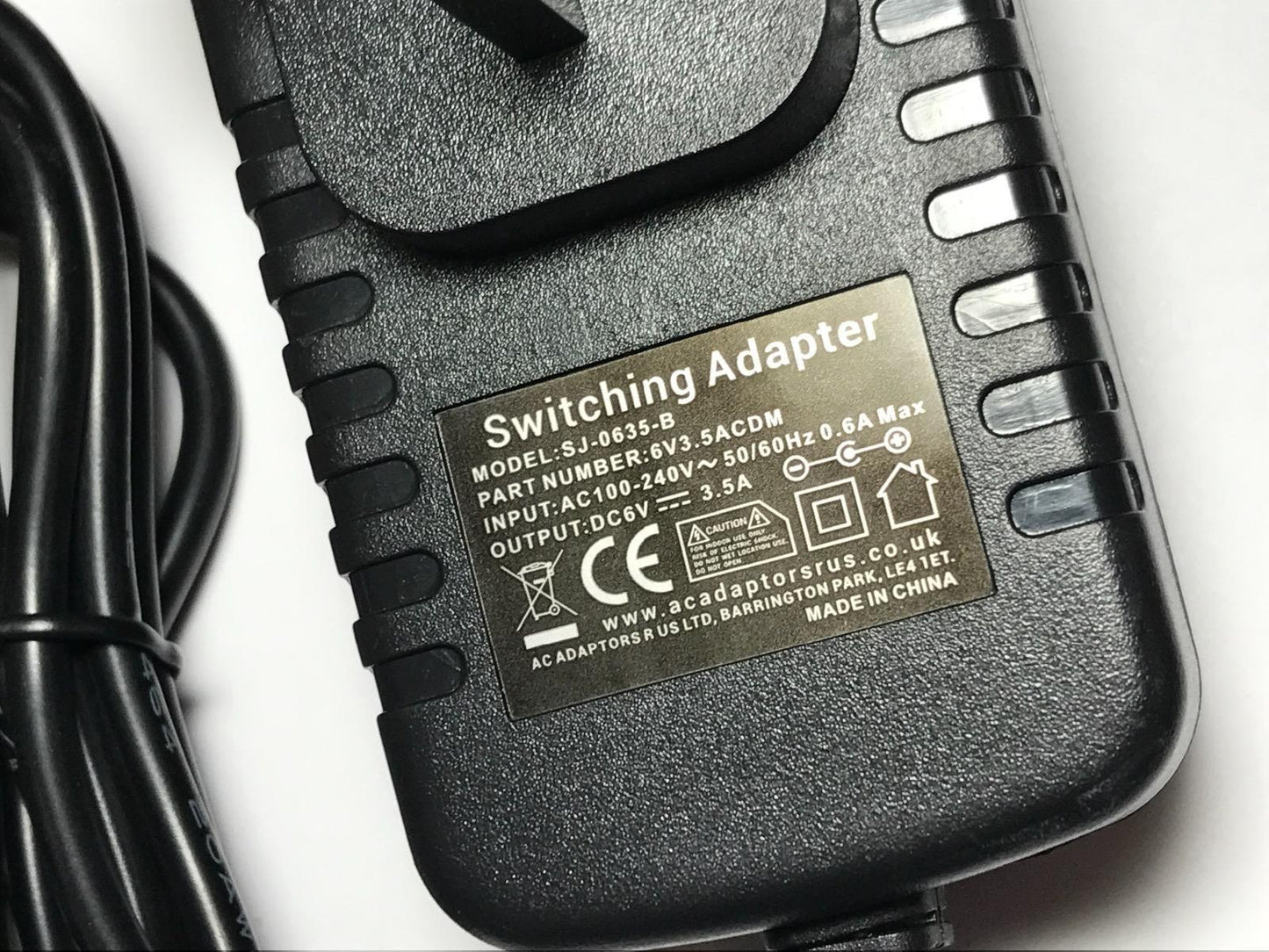 6V 3A AC-DC Adaptor Power Supply for iConnectMIDI2+ iConnectivity MIDI interface