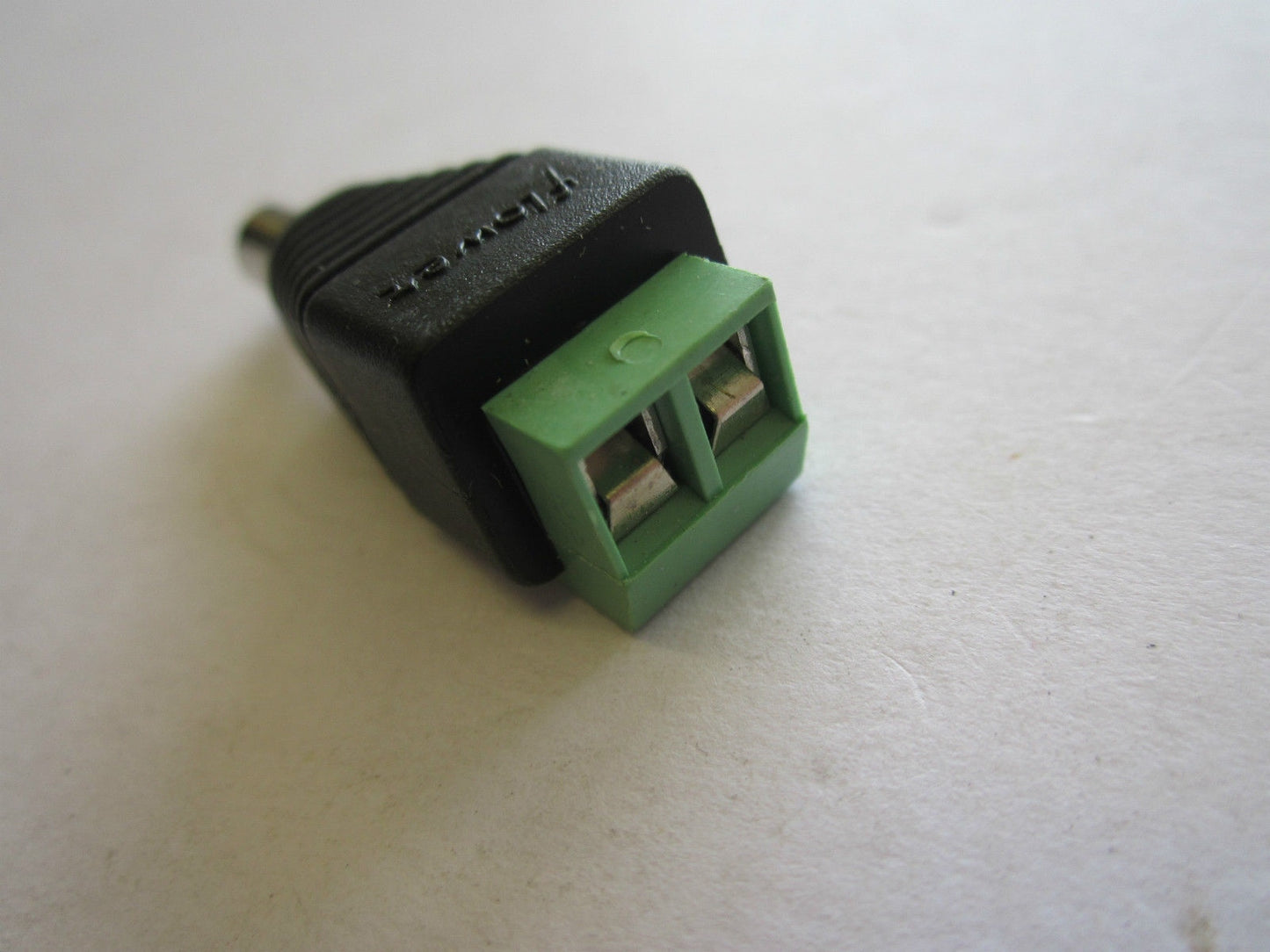 Male DC Power Connector 5.5mm x 2.1mm to Connect Bare Wire & Create 5.5x2.1 Plug