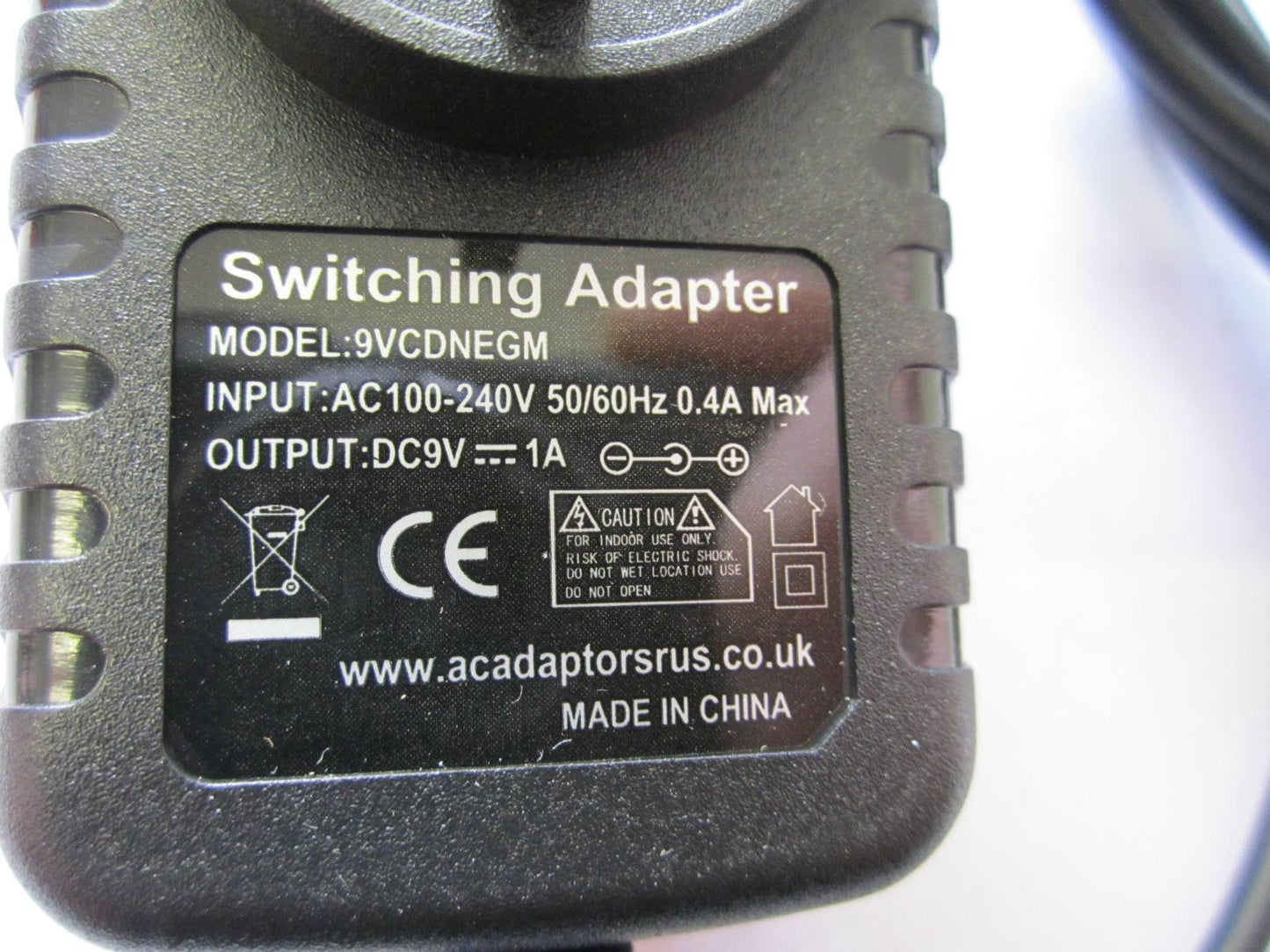 9V 600mA Switching Adapter Charger for TAD2-0900600B01 Chicco Baby Video Monitor