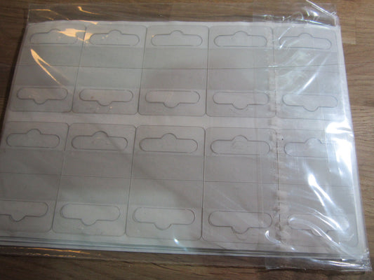 50 Sticky Tags for Hanging items onto Retail Display
