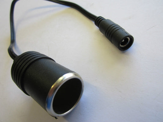 Female 5.5mm x 2.1mm DC to Car Lighter Socket Convertor Adaptor Wire Cable Lead