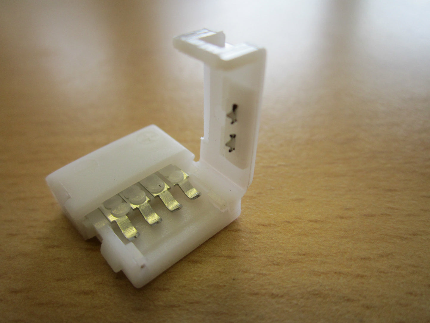 10x 10mm Female 4 Pin Straight Connector Block for LED Strip Light RGB 5050 3528