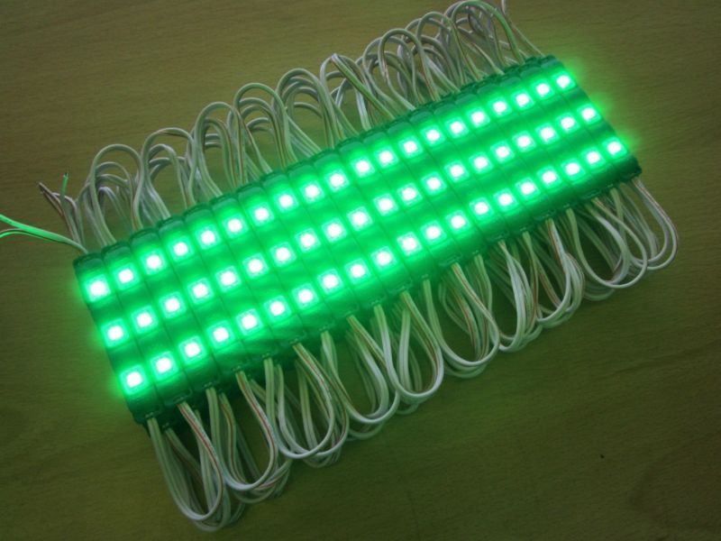 20 x 3 GREEN 12V DC 0.72W 5050 Sticky Waterproof SMD LED Signage Module