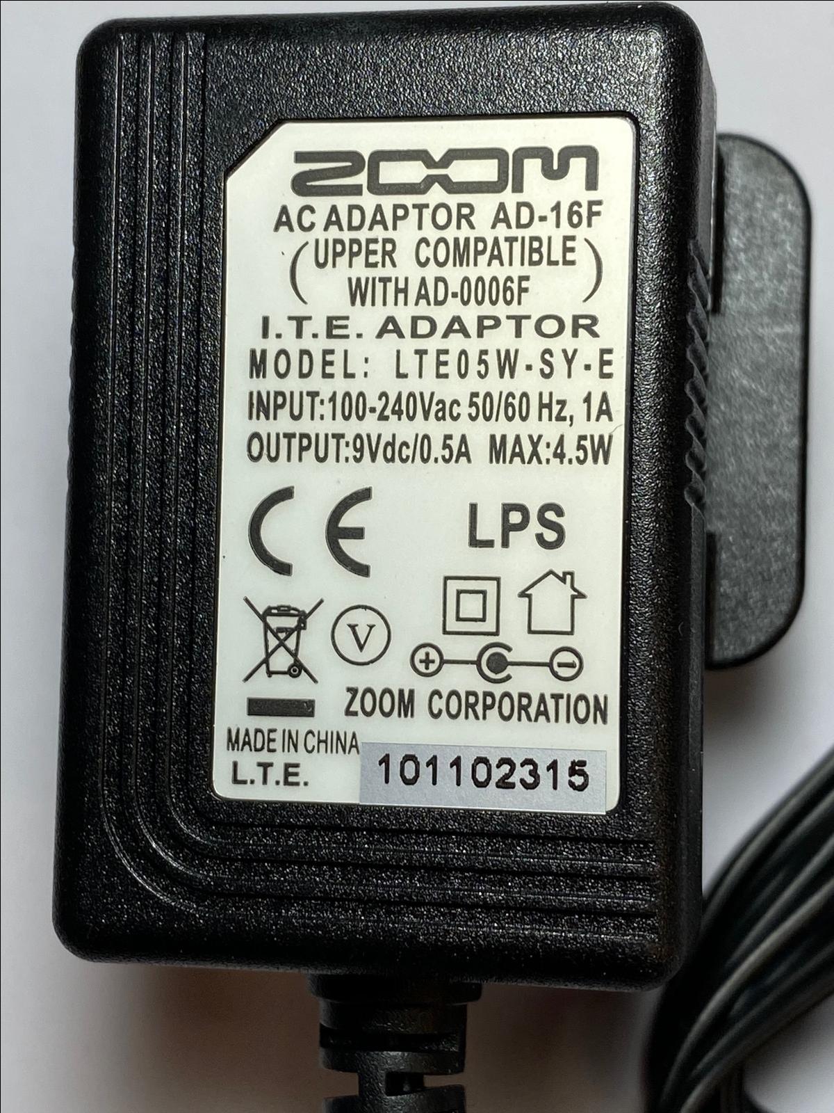 Replacement for 9V AC-DC 100mA Adaptor 4 TC Electronic Gauss Tape Echo Stompbox