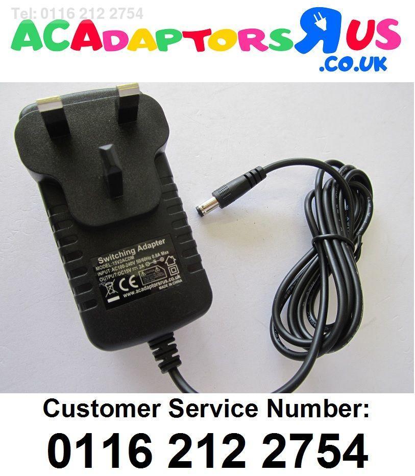 Replacement for 15V 1.0A AC Adaptor Power Supply JMW110KA1500F02