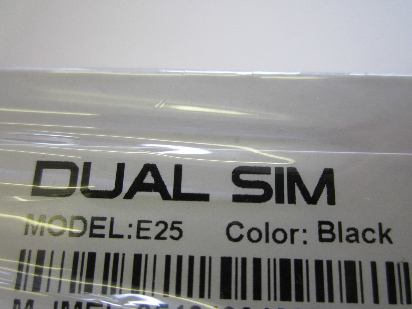 DUAL SIM BLACK UNLOCKED MOBILE PHONE E25-VIDEO,MP3+ for CDMA Network