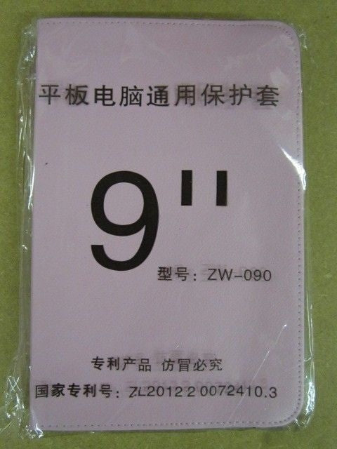 Pink 9" Inch Angle Case/Stand + Corner Support Brackets for Android Tablet