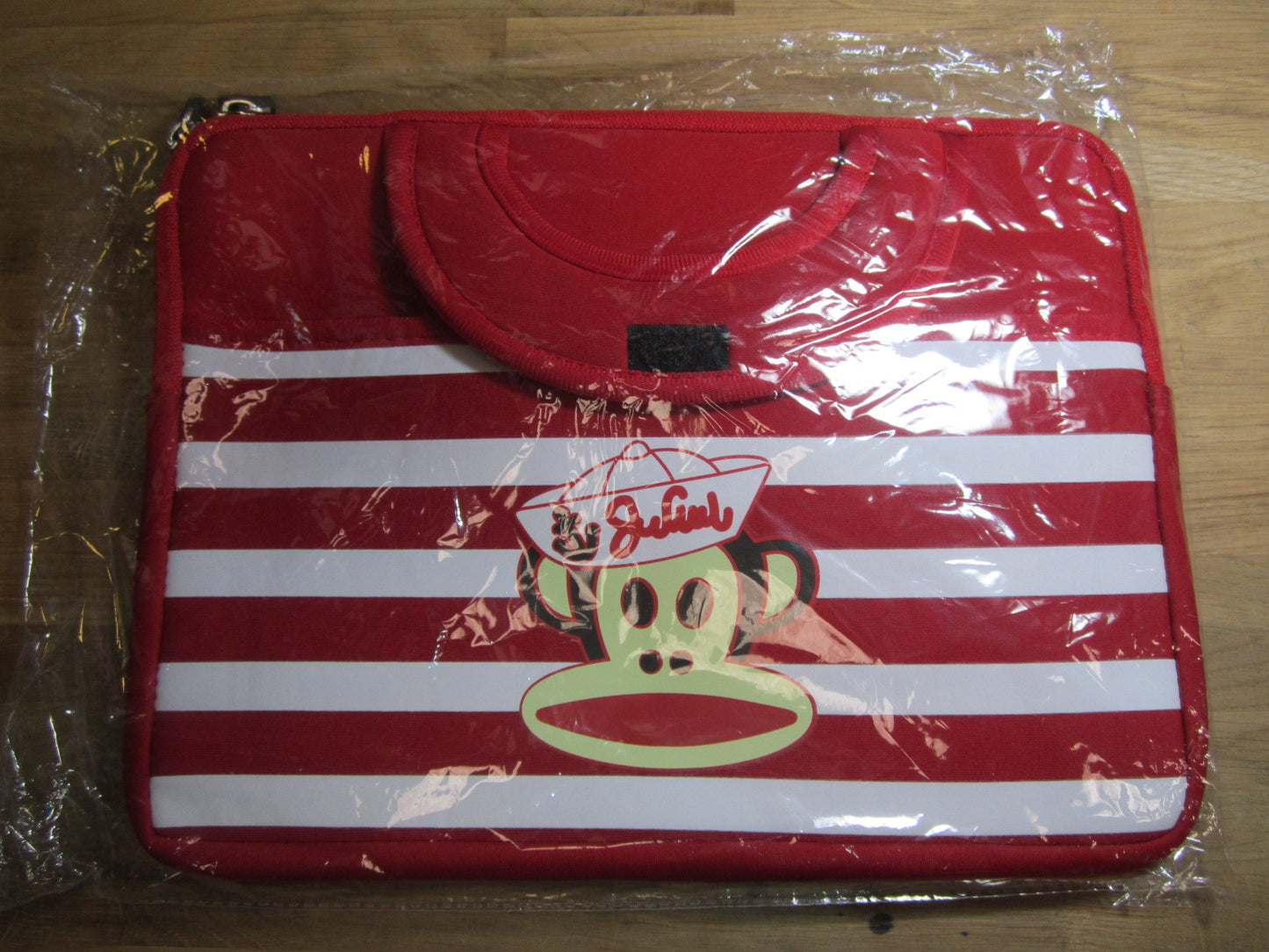 Red 9.7" Tablet Ipad Soft Carry Case Bag with Handles Sailor / Monkey