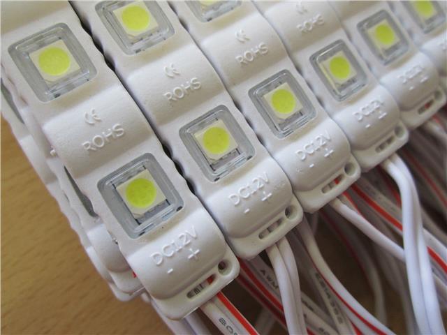 20 x 3 WHITE 12V DC 0.72W 5050 Self Adhesive Waterproof SMD LED Signage Module