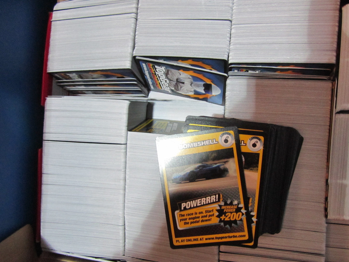 Random 50 Card Selection of Yellow Common Top Gear Turbo Challenge 276 Set