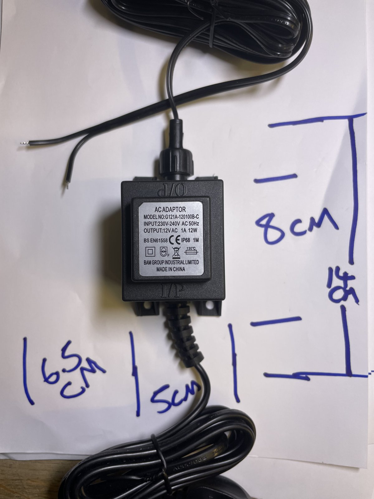 12V AC-AC ADAPTOR 12VAC 1A LINEAR TRANSFORMER POWER SUPPLY 5.5MM X 2.1MM 2.1