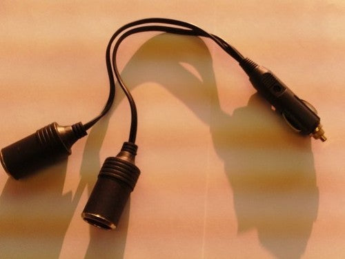 12V In Car Charger Power Supply Splitter Dual Double Fag Lighter Socket Lead