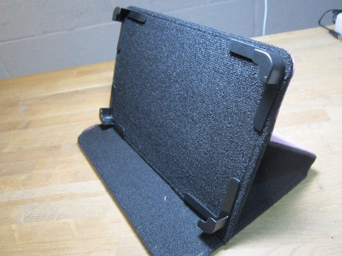 7" Purple PU Leather Multi Angle Stand Carry Case for Android Touchscreen Tablet