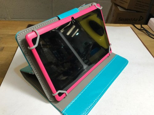 9.7" Light Pink PU Leather Multi Angle Stand Carry Case for Android Tablet PC