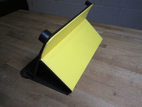 7" Yellow PU Leather Multi Angle Stand Carry Case for Android Touchscreen Tablet