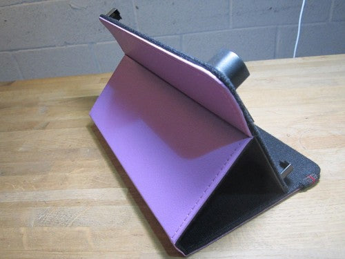 7" Purple PU Leather Multi Angle Stand Carry Case for Android Touchscreen Tablet