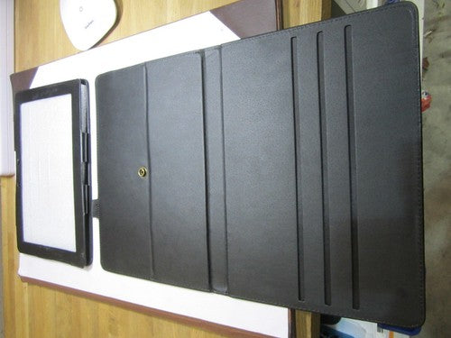 Black PU Leather 360 Rotation Carry Case Stand Folder for ASUS ME302