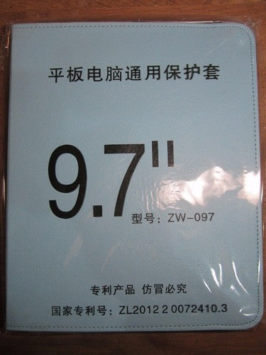 9.7" Blue PU Leather Multi Angle Stand Carry Case for Android Touchscreen Tablet