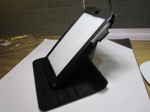 Black PU Leather 360 Rotation Carry Case Holder for Google Nexus 7 Tablet PC