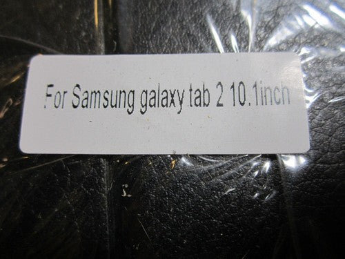 Black PU Leather Snap On Case Shell Case for Samsung Galaxy TAB 2 10.1 Inch