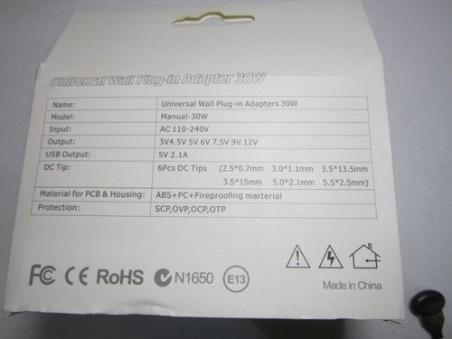 Replacement for EU Plug Amigo ITE Power Supply Model AM-075100V 7.5V 1000mA