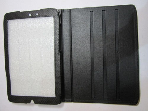 Black PU Leather 360 Rotation Carry Case Stand Folder for Motorola Xoom 2 8.2"