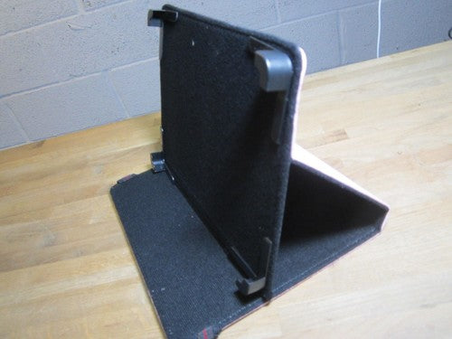 8" L Pink PU Leather Multi Angle Stand Carry Case for Android Touchscreen Tablet
