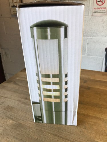 Zinc Delta Slat Wall Lantern E27 Stainless Steel 11w Zn-15871-sst
