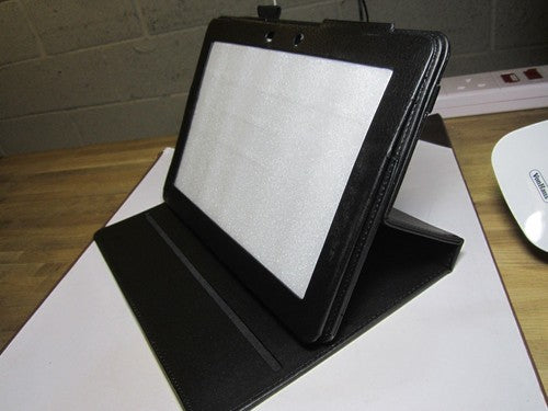 Black PU Leather 360 Rotation Carry Case Stand Folder for ASUS ME302