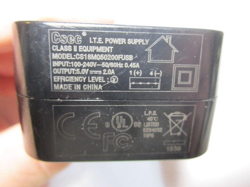 Genuine CSEC I.T.E Power Supply CS18M050200FUSB 5.0V 2.0A UK USB Plug Charger