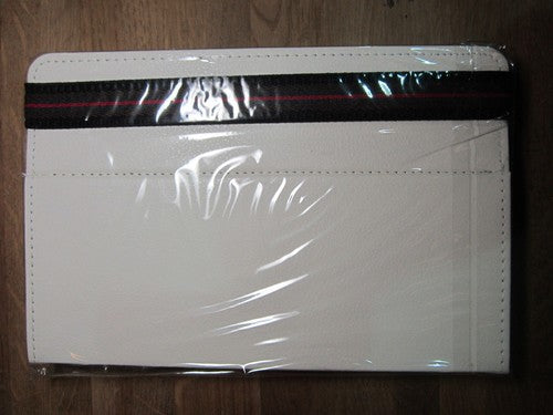 7" White PU Leather Multi Angle Stand Carry Case for Android Touchscreen Tablet