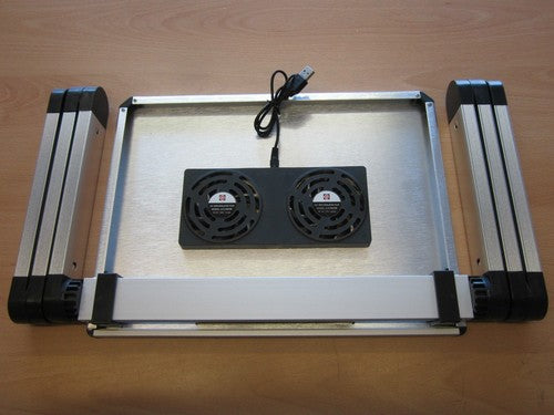RED Laptop Portable Cooling Table Sofa Desk Stand + Folding Multi Angle Legs