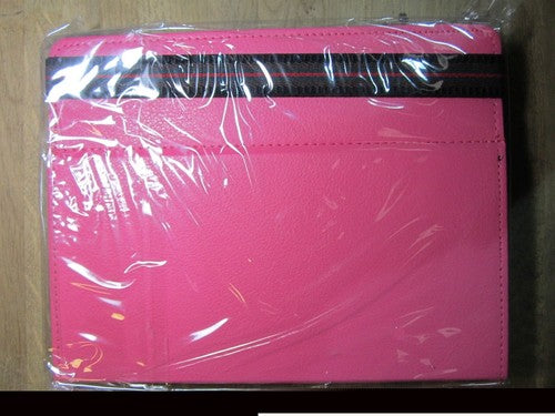 8" D Pink PU Leather Multi Angle Stand Carry Case for Android Touchscreen Tablet