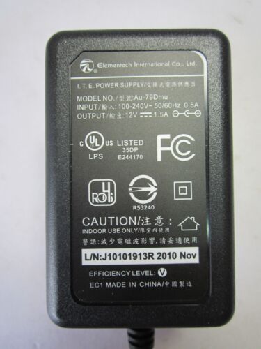 USA American 12V 1.5A AC-DC Switching Adaptor Power Supply 5.5mm x 2.1mm / 2.5mm