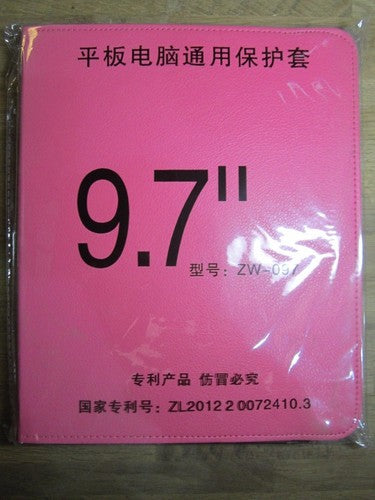 9.7" D Pink PU Leather Multi Angle Stand Carry Case for Android Tablet
