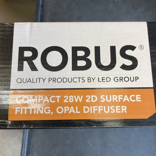 ROBUS RC282DO COMPACT 28W 2D Surface Fitting Opal Diffuser Warm White 3500K