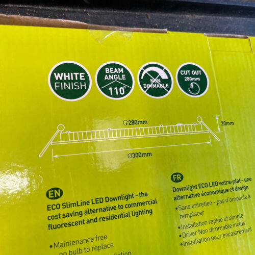 LUCECO 300mm ECO SLIMLINE LED DOWNLIGHT