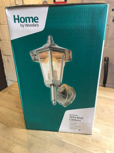 Zeta Outdoor Wall Lantern 1154649 Stainless Steel Ip44 E27 Light