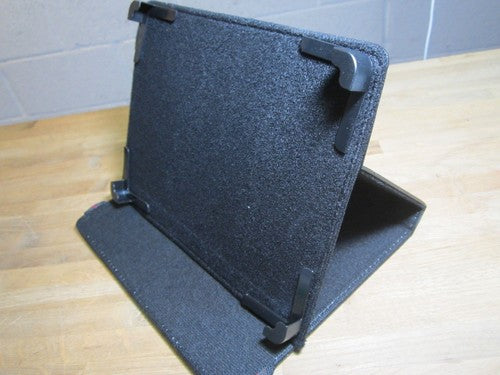 8" Black PU Leather Multi Angle Stand Carry Case for Android Touchscreen Tablet