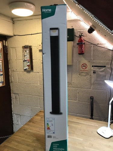 Outdoor Led Adjustable Height Post Black Ip44 1154639